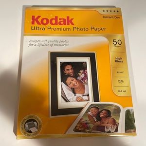 Kodak Ultra Premium Photo Paper High Gloss 50 Sheets 8.5x11" NWT